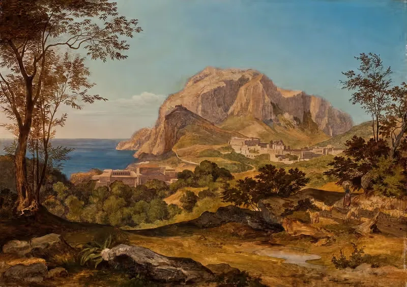 Scene From The Isle Of Capri — Heinrich Reinhold