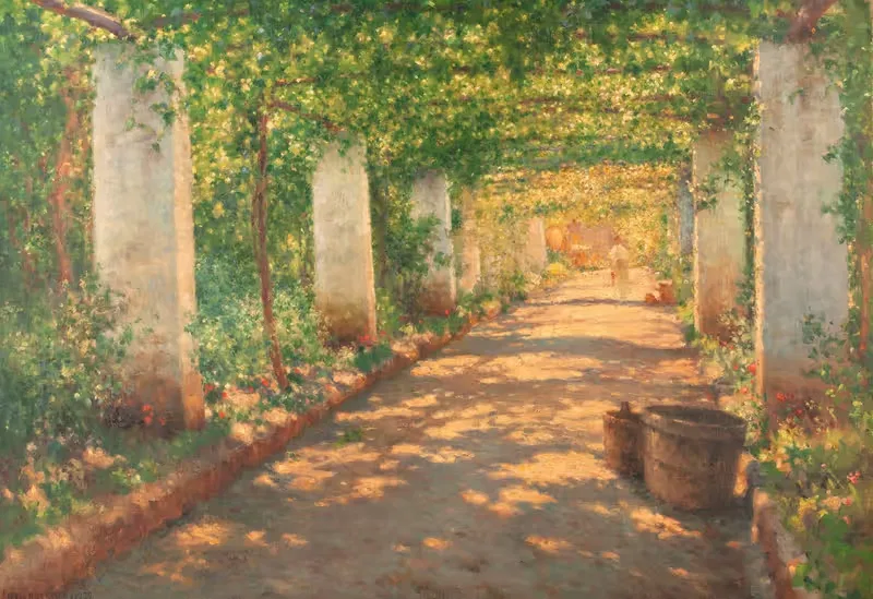 Пергола в Кокумелле, Сорренто by Генри Брокман, 1922 — digital art print download