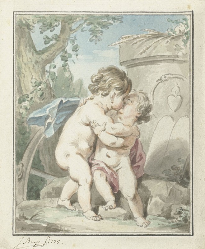 Allegorie op de Liefde by Якобус Буйс, 1775 — digital art print download