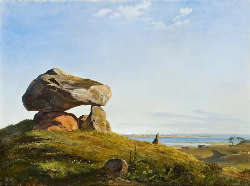 Дольмен в Раклеве, Рёснэс by Йохан Томас Лундбю, 1839 — digital art print download