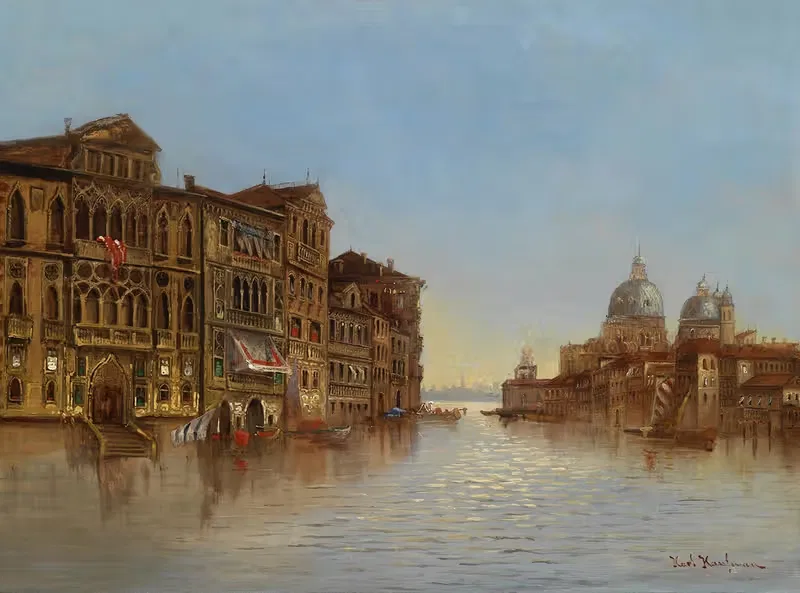 Venedig Mit Santa Maria Della Salute — Karl Kaufmann
