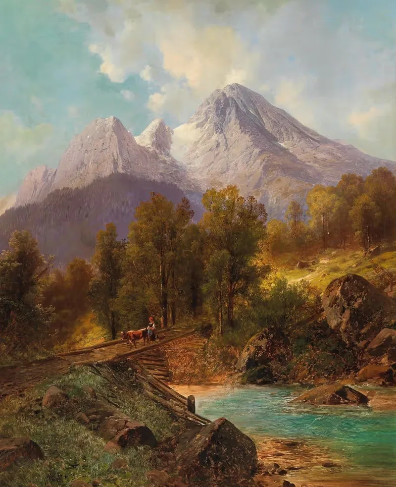 The Watzmann Near Berchtesgaden — Carl Millner
