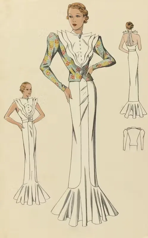 Вечерний наряд by Аноним, 1937 — digital art print download