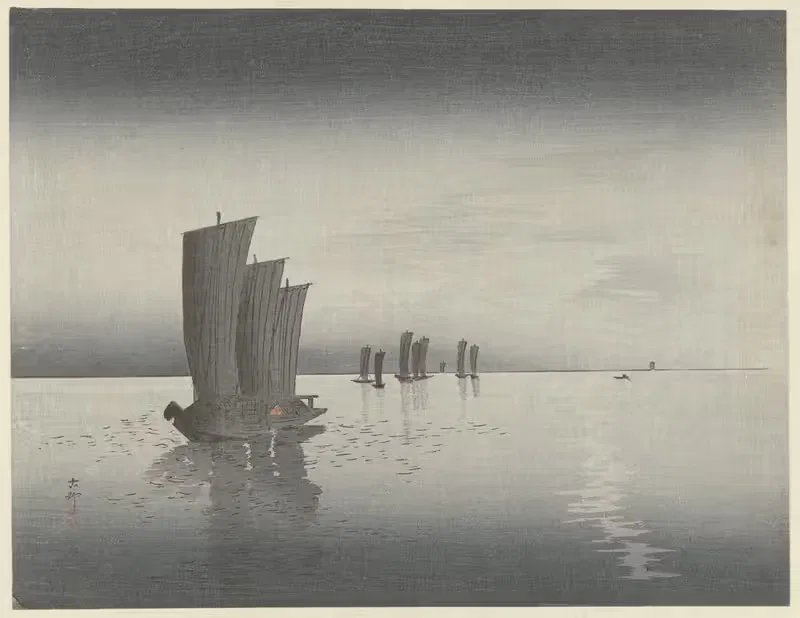 Fishing Boats — Ohara Koson