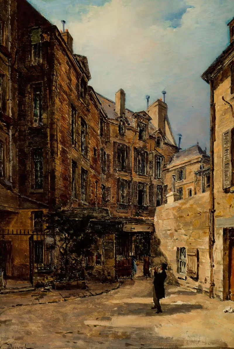 La Cour de Rohan by Paul-Joseph-Victor Dargaud, 1900 — digital art print download