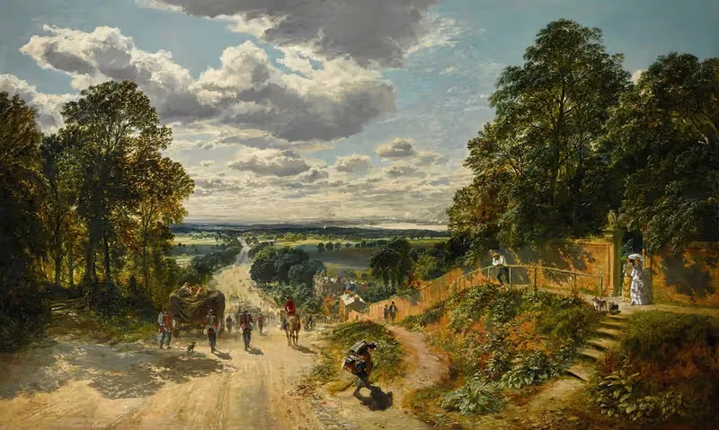 Лондон с холма Шутерс by Самуэль Бау, 1872 — digital art print download