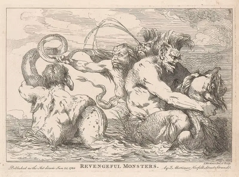 Мстительные монстры by Джон Гамильтон Мортимер, 1780 — digital art print download