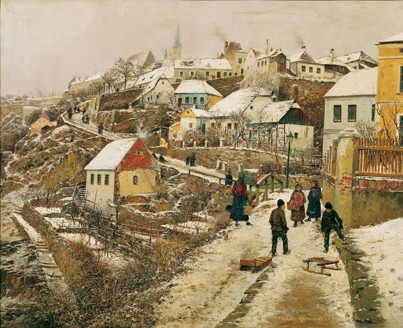 Знайм в снегу II by Теодор фон Хёрманн, 1892 — digital art print download