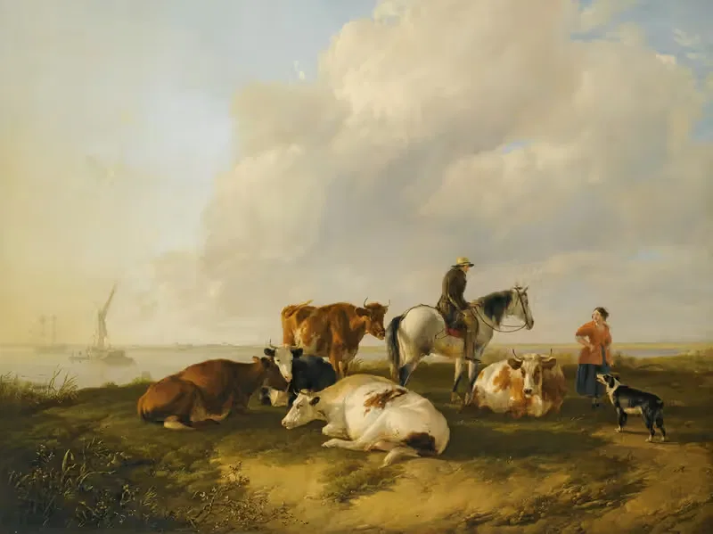 Запрос на паром Тилбери by Томас Сидни Купер, 1841 — digital art print download