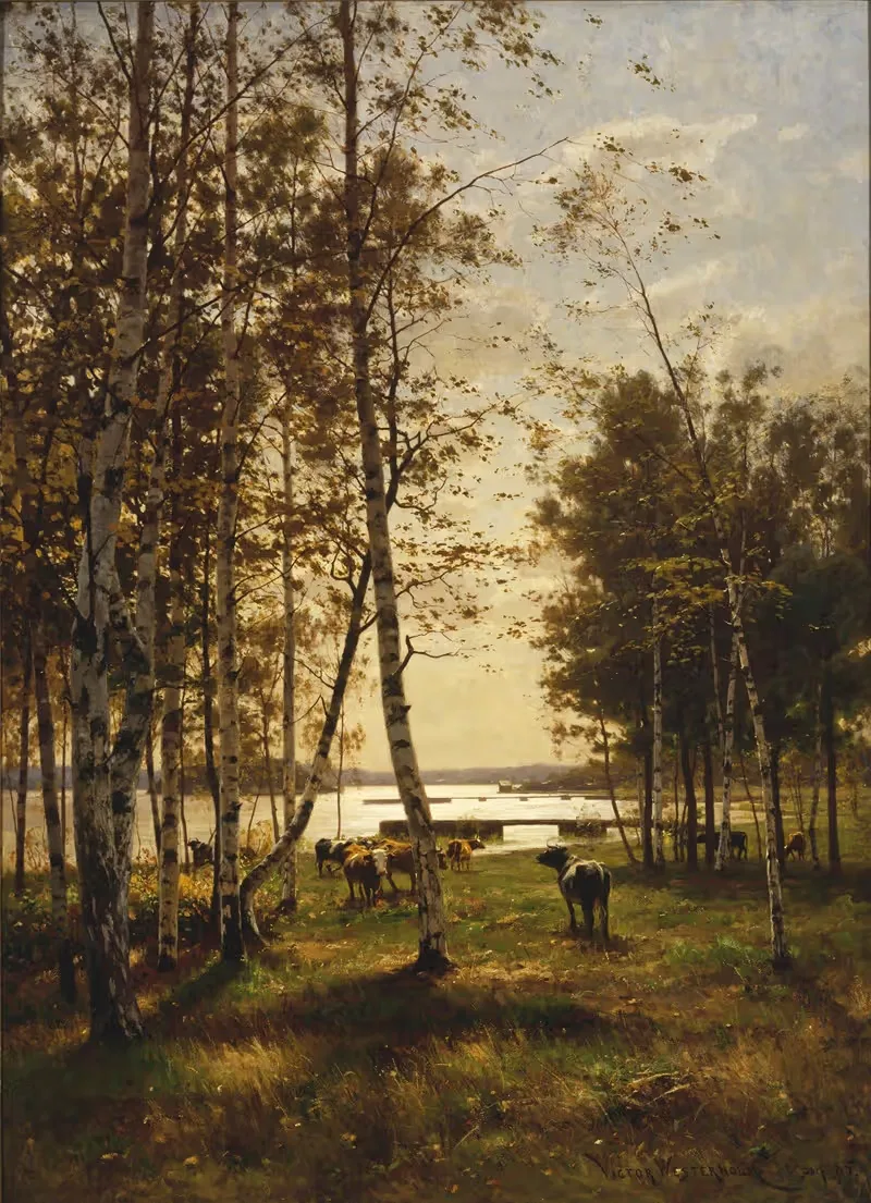 Октябрьский день на Аландских островах by Виктор Вестергольм, 1885 — digital art print download