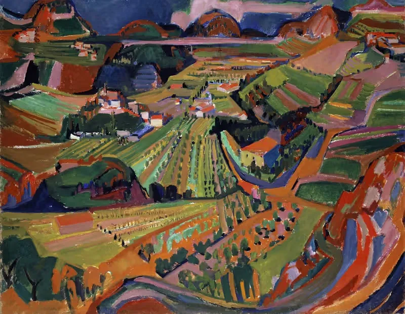 Пейзаж в Тичино by Вернер Нойхаус, 1925 — digital art print download