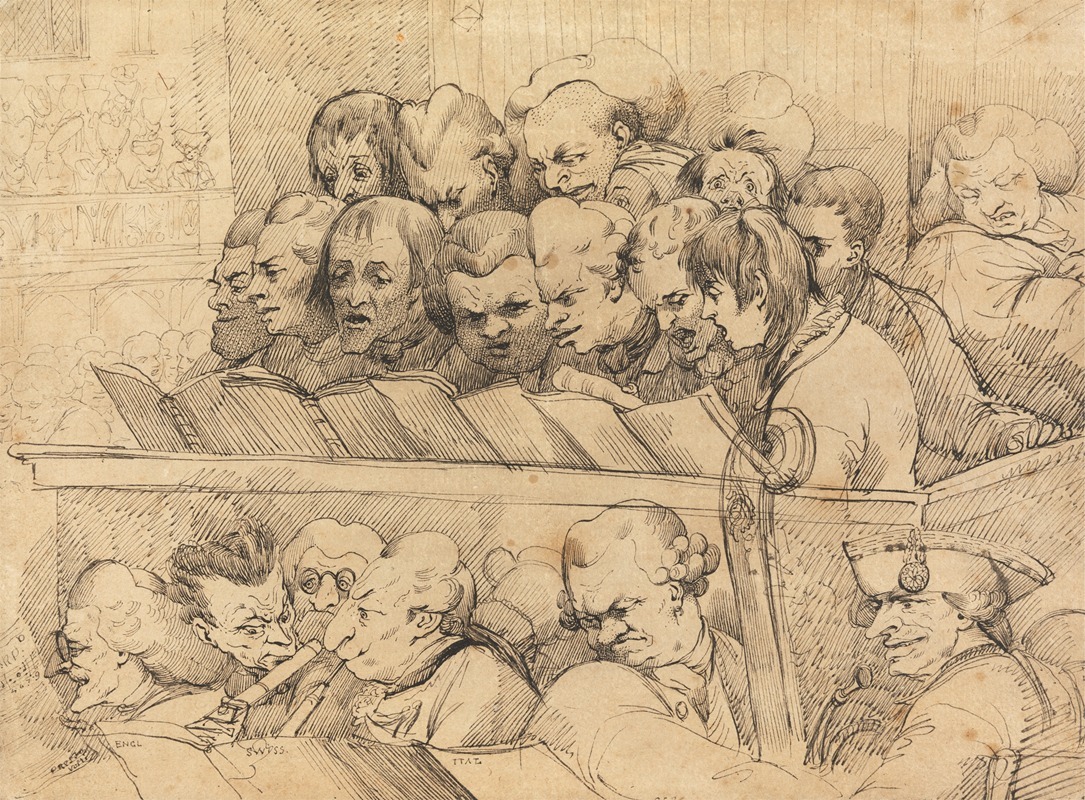 The Concert by Джон Гамильтон Мортимер, 1776 — digital art print download