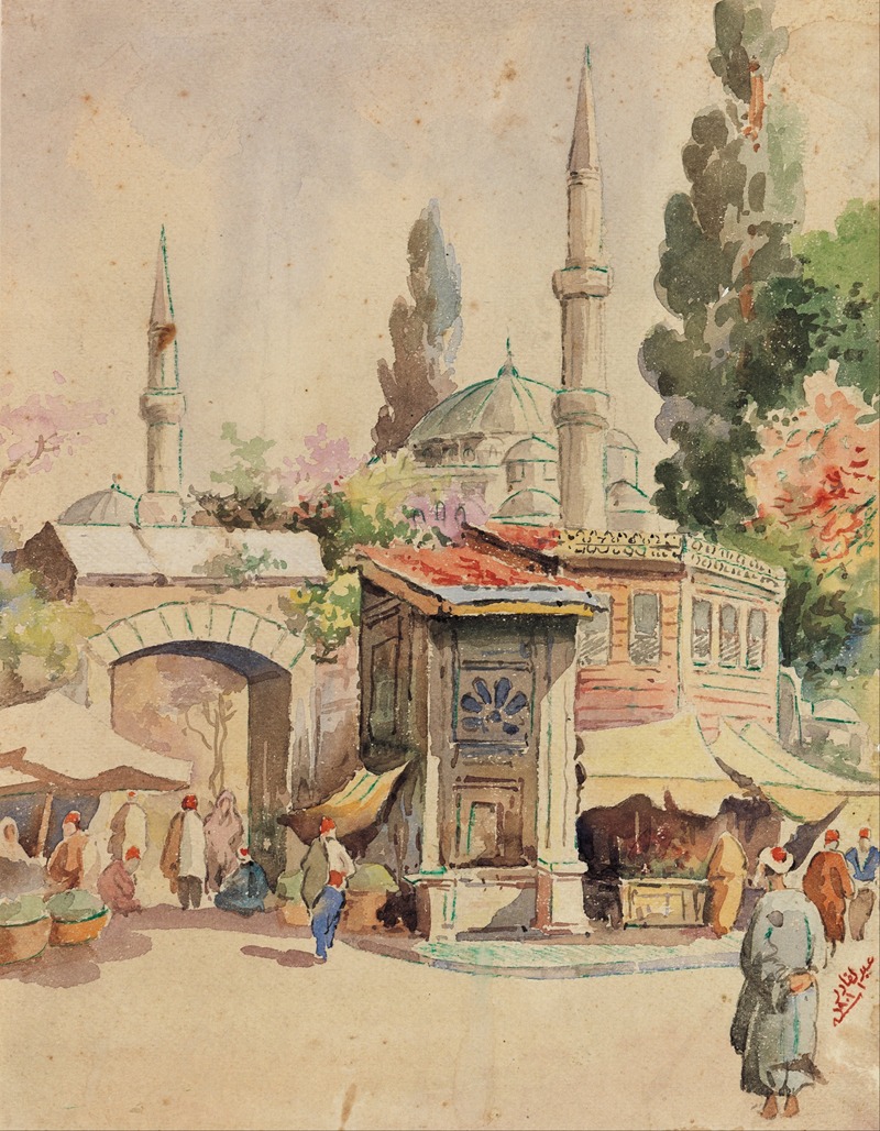 Title Unknown by Abdul Qadir Al-Rassam, 1901 — digital art print download