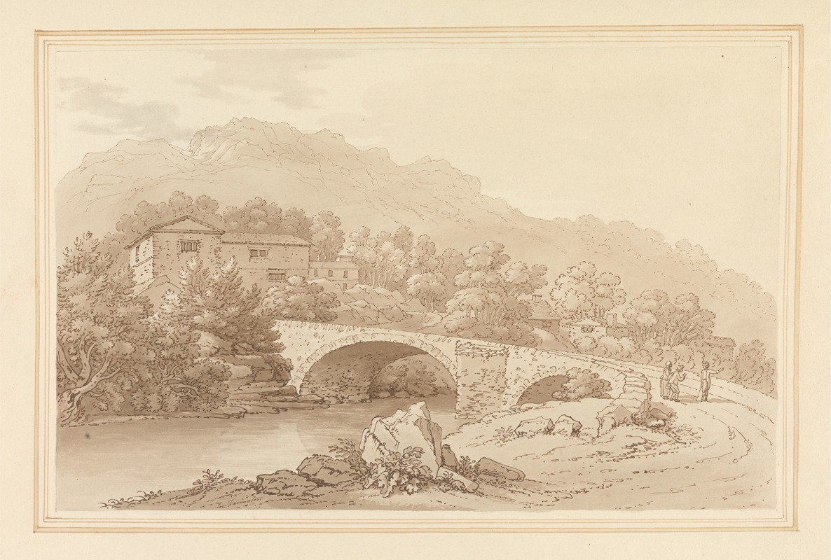 Brathay Bridge. by Джозеф Фарингтон — digital art print download