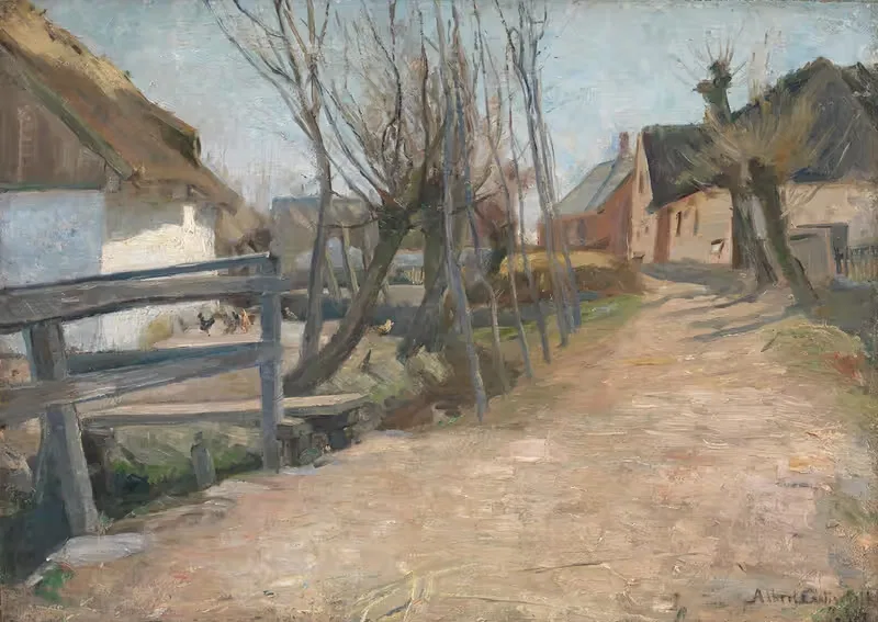 Ранний весенний день в Глострупе by Альберт Готтшалк, 1887 — digital art print download