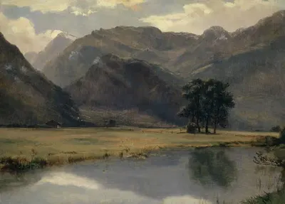 Пейзаж в кантоне Ури by Александр Каламе, 1857–1861 — digital art print download