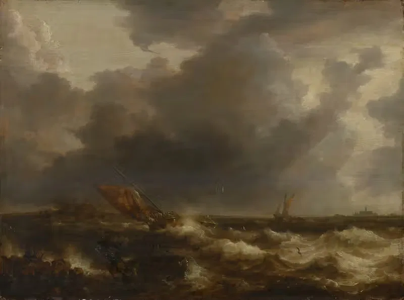 Stormy Sea by Bonaventura Peeters the Elder — digital art print download