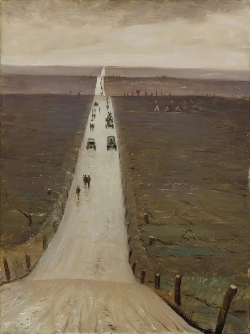 The Road from Arras to Bapaume — Christopher R. W. Nevinson