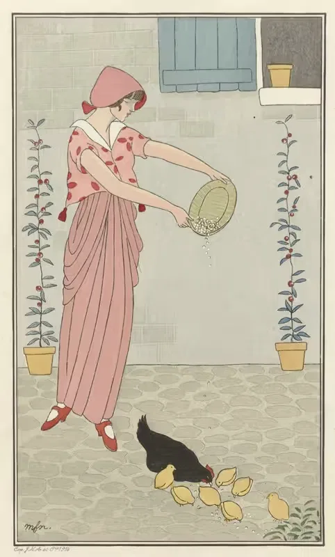 Платье для праздников by Монограммист МФН, 1914 — digital art print download
