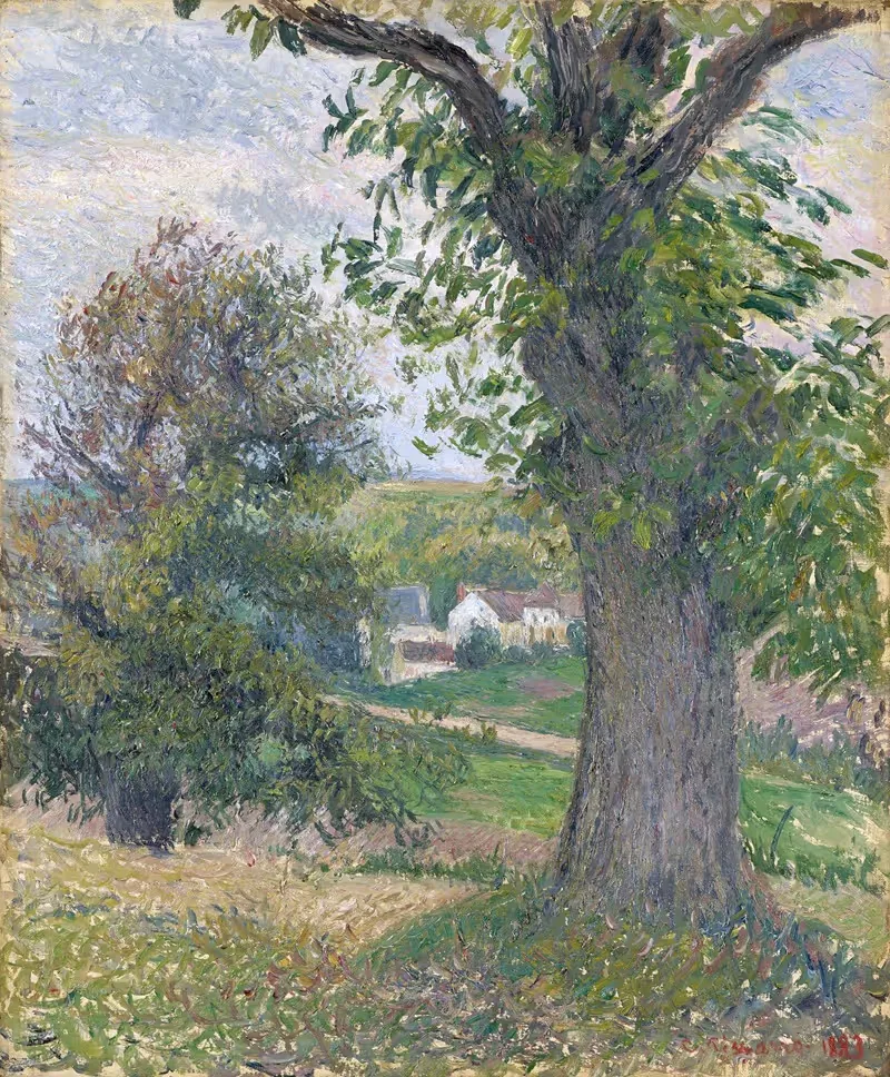 Конские каштаны в Осни by Камиль Писсарро, 1883 — digital art print download