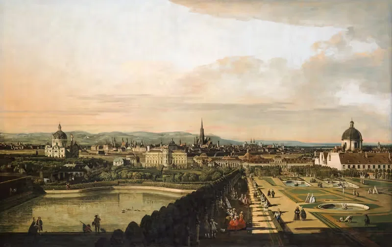 Vienna Viewed from the Belvedere Palace — Canaletto