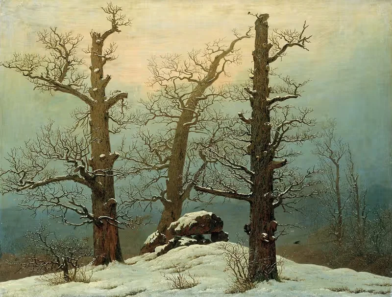Cairn in Snow by Caspar David Friedrich — digital art print download