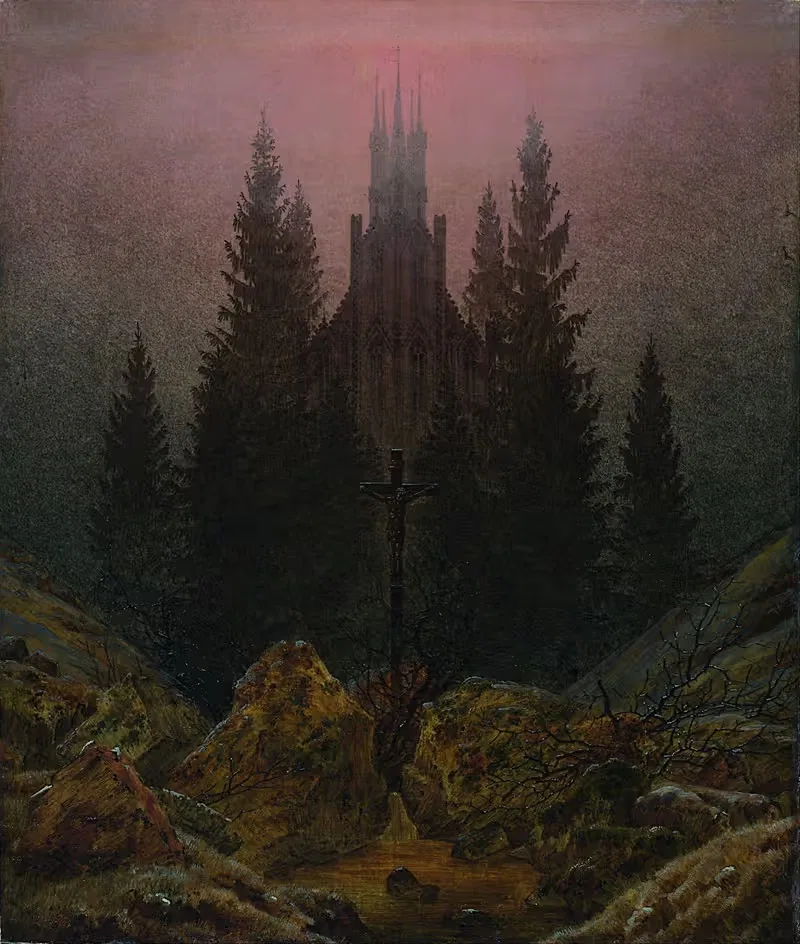 Крест в горах by Каспар Давид Фридрих — digital art print download