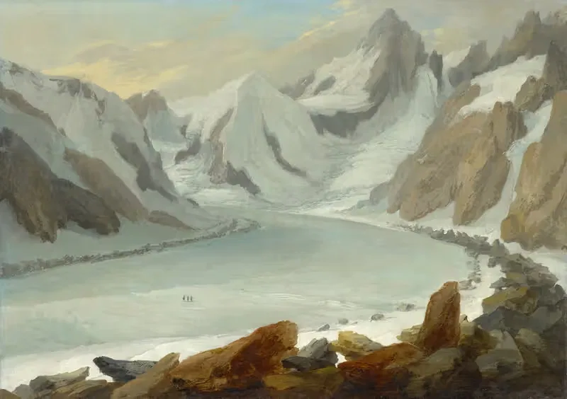 Finsteraargletscher mit Blick auf das Finsteraarhorn — Caspar Wolf
