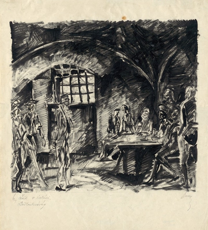 Súd v žalári by Константин Баур, 1927 — digital art print download