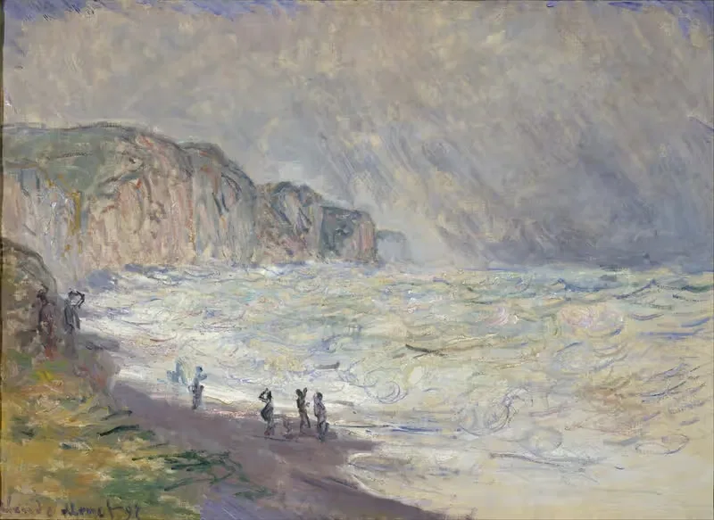 Heavy Sea at Pourville — Claude Monet