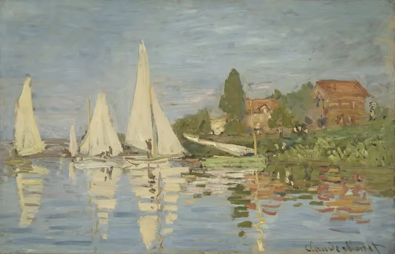 Regattas at Argenteuil by Claude Monet — digital art print download