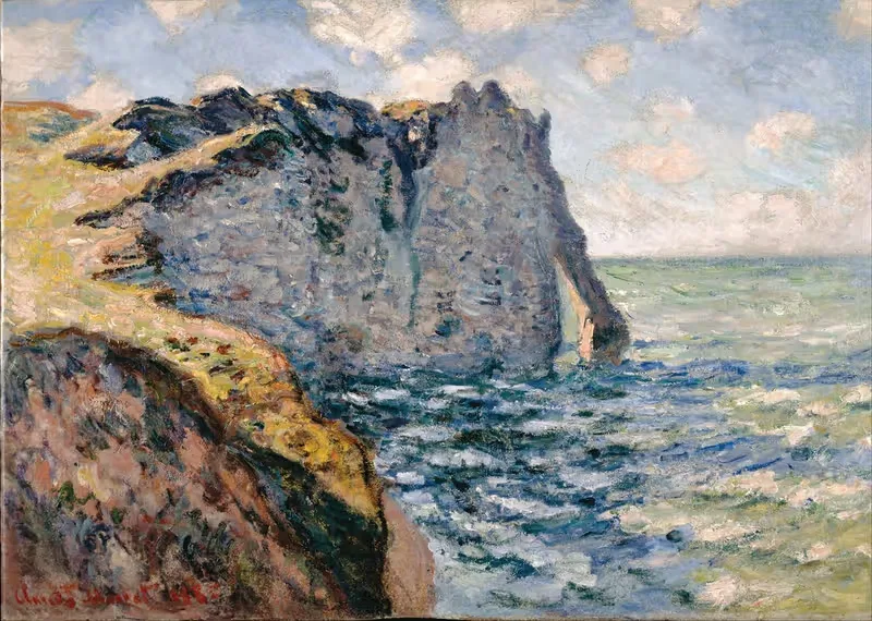 The Cliff of Aval, Etrétat — Claude Monet
