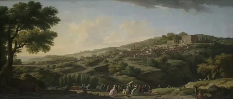 Вилла в Капрароле by Клод-Жозеф Верне, 1746 — digital art print download