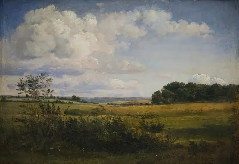 Пейзаж с солнечными облаками by Данкварт Дрейер, 1844 – 1845 — digital art print download
