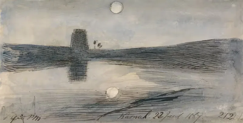Karnak, 9-30 pm, 22 January 1867 — Edward Lear