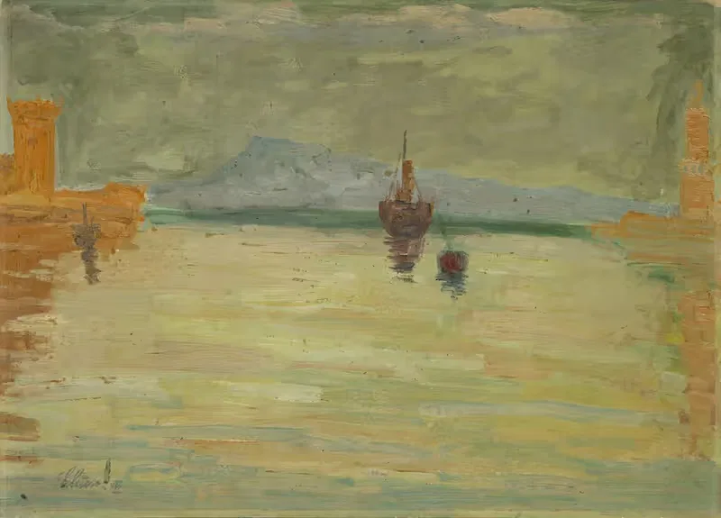 Hafeneinfahrt von Palma di Mallorca — Ernst Schiess