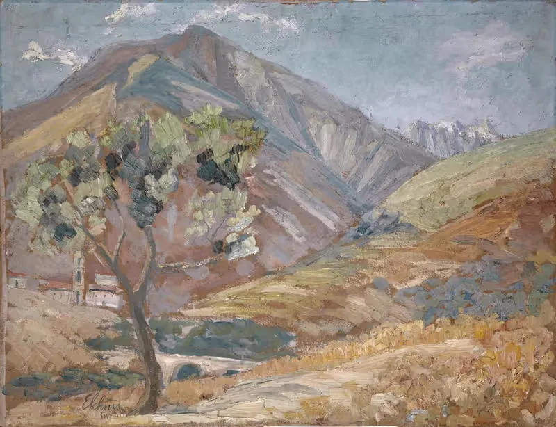 Олива в Корсиканских горах by Эрнст Шиесс, 1912 — digital art print download