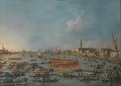 The Bucintoro Festival of Venice by Francesco Guardi — digital art print download