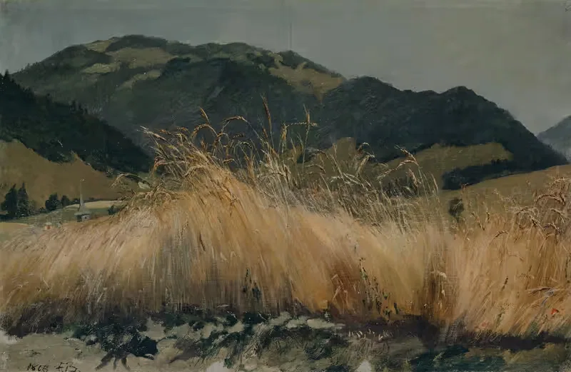 Rye field in the Jura — Frank Buchser