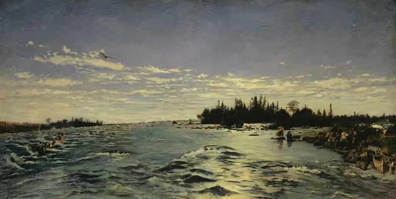 The Rapids of Saint Marys River — Frank Buchser