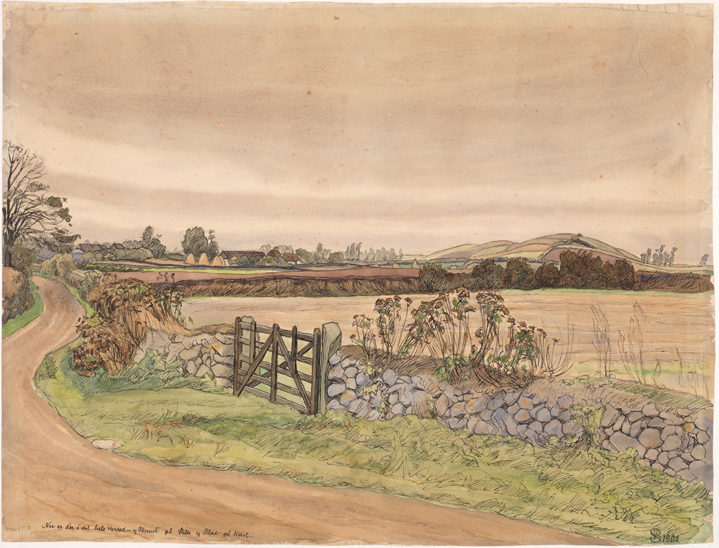 Efterårslandskab by Fritz Syberg, 1900 - 1901 — digital art print download