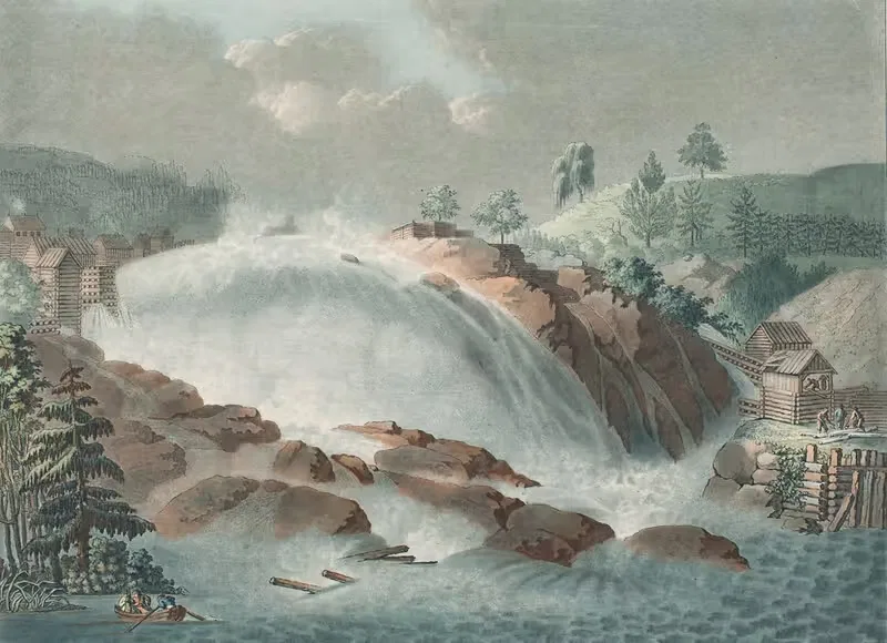 Вид на Хуг-Фосс by Георг Хаас, 1787 – 1791 — digital art print download