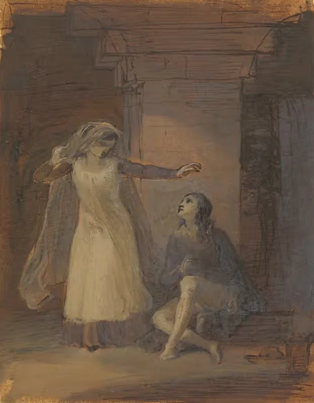 Клаудио и Изабелла by Роберт Смирк, 1823 — digital art print download