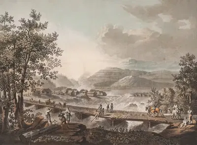Вид на часть Хёнефосса by Георг Хаас, 1787 – 1791 — digital art print download