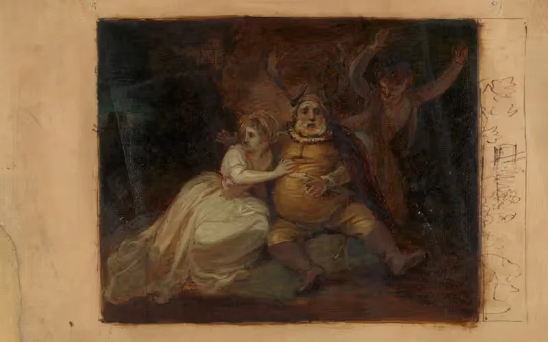 Фальстаф под дубом Херна by Роберт Смирк, 1807 — digital art print download