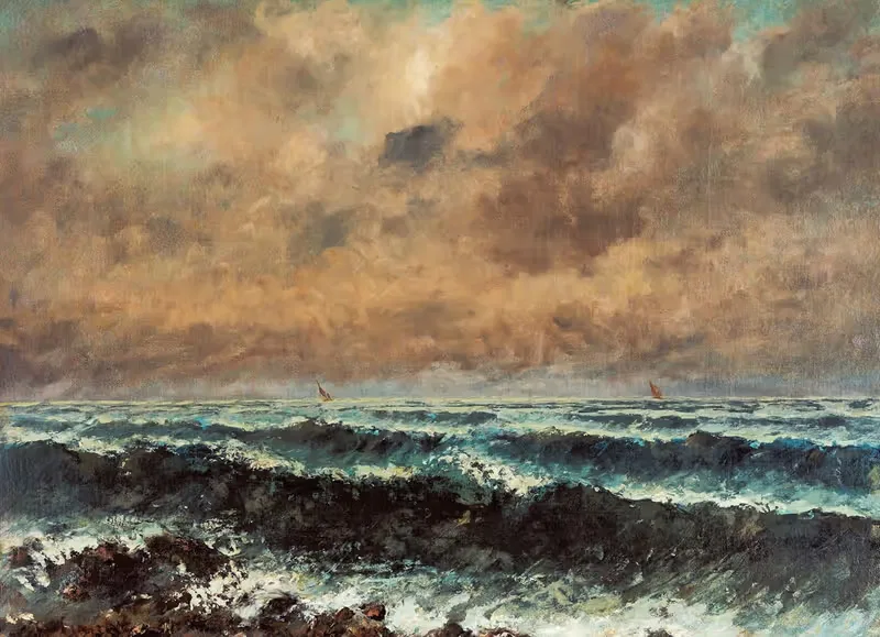 Осеннее море by Гюстав Курбе — digital art print download