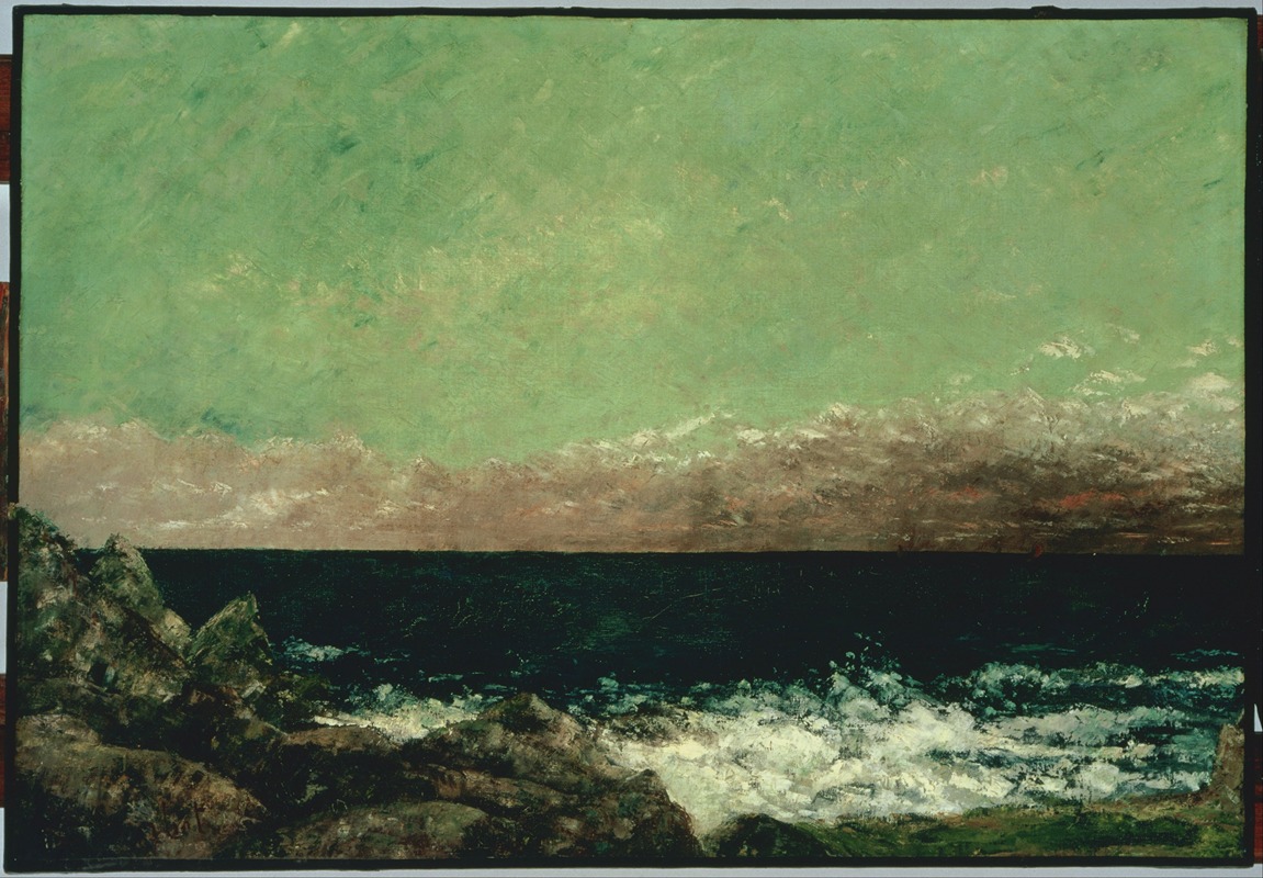 Средиземное море by Гюстав Курбе — digital art print download