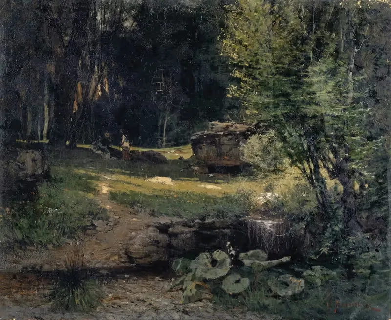 Интерьер леса by Ханс Сандройтер, 1874 — digital art print download