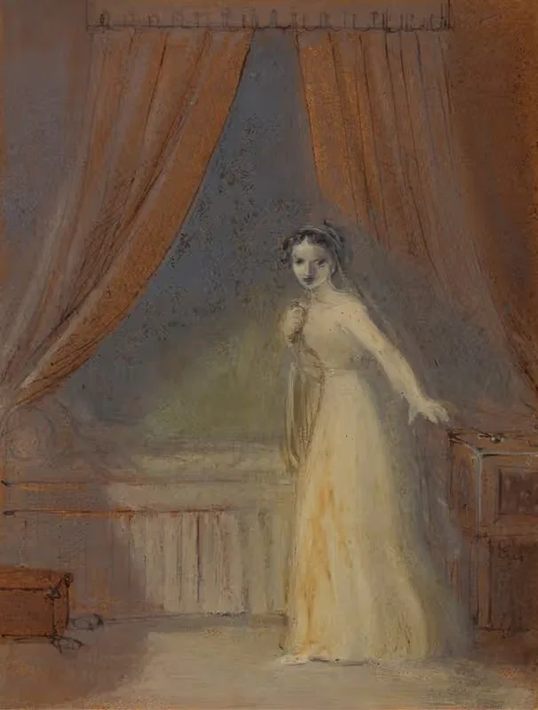 Джульетта готовится принять снотворное by Роберт Смирк, 1825 — digital art print download