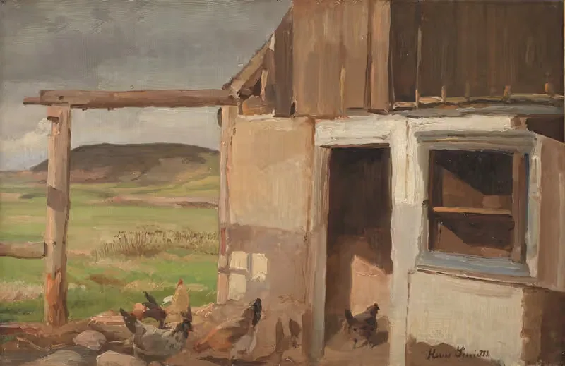 Дом с курятником by Ханс Смит, 1817 - 1917 — digital art print download